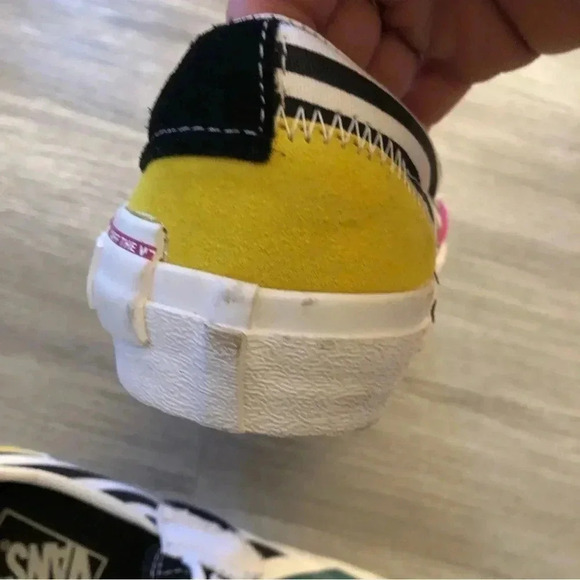 VANS Authentic Style Shoes Sneaker Size Men 5‎ Women 6.5 Checkered Multi 721454 - Picture 6 of 9